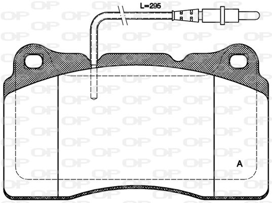 OPEN PARTS Комплект тормозных колодок, дисковый тормоз BPA0666.14